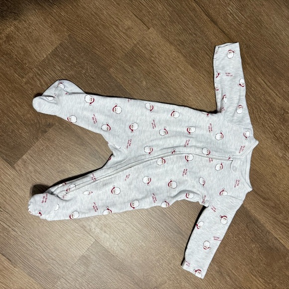 Cozy Kids One Piece Set - White and Gray - Picture 2 of 3